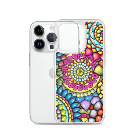 Mandala Collage 7 Clear Case for iPhone® - Martin K Designs