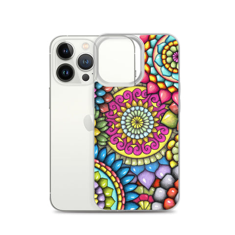 Mandala Collage 7 Clear Case for iPhone® - Martin K Designs