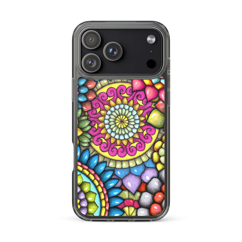 Mandala Collage 7 Clear Case for iPhone® - Flowstate Apparel