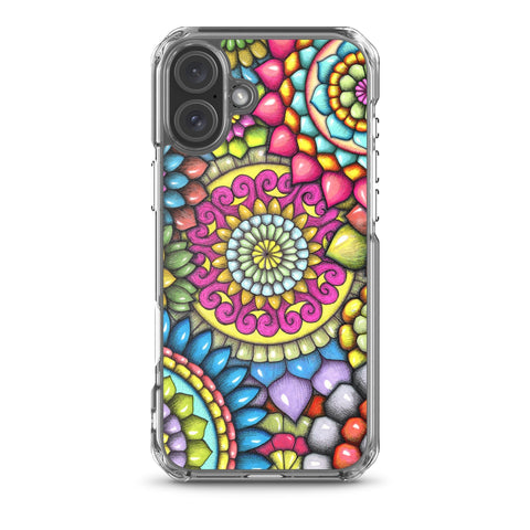 Mandala Collage 7 Clear Case for iPhone® - Martin K Designs