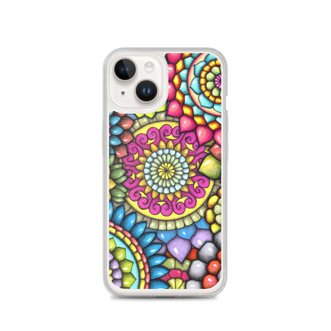 Mandala Collage 7 Clear Case for iPhone® - Martin K Designs