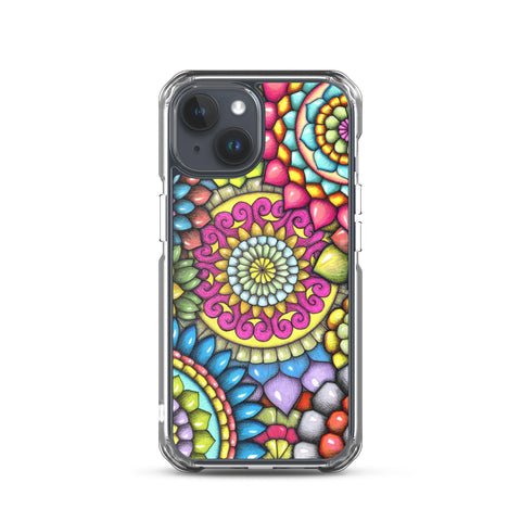 Mandala Collage 7 Clear Case for iPhone® - Martin K Designs
