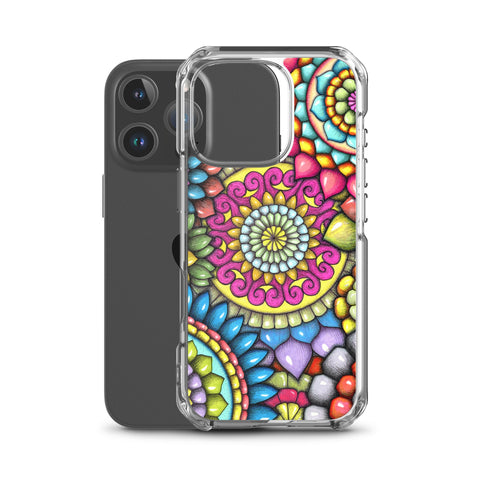 Mandala Collage 7 Clear Case for iPhone® - Martin K Designs