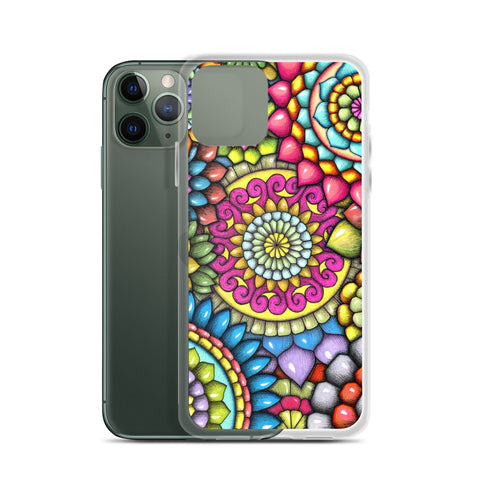 Mandala Collage 7 Clear Case for iPhone® - Martin K Designs