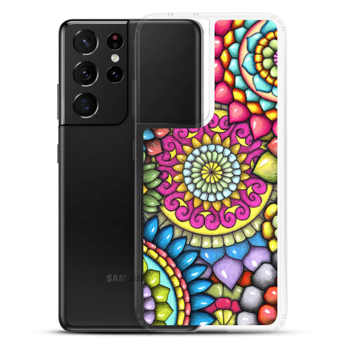 Mandala Collage 7 Clear Case for Samsung® - Martin K Designs