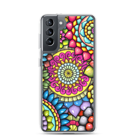 Mandala Collage 7 Clear Case for Samsung® - Martin K Designs