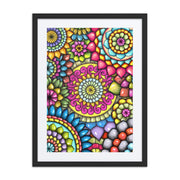 Mandala Collage 7 framed print with mat - Martin K Designs