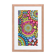 Mandala Collage 7 framed print with mat - Martin K Designs