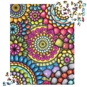 Mandala Collage 7 Jigsaw puzzle - Flowstate Apparel