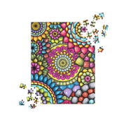 Mandala Collage 7 Jigsaw puzzle - Flowstate Apparel