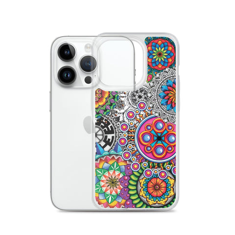 Mandala Collage I Clear Case for iPhone® - Martin K Designs