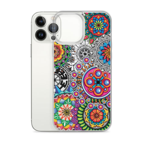 Mandala Collage I Clear Case for iPhone® - Martin K Designs