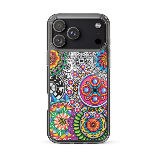 Mandala Collage I Clear Case for iPhone® - Flowstate Apparel