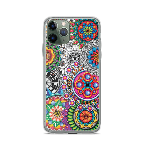 Mandala Collage I Clear Case for iPhone® - Martin K Designs