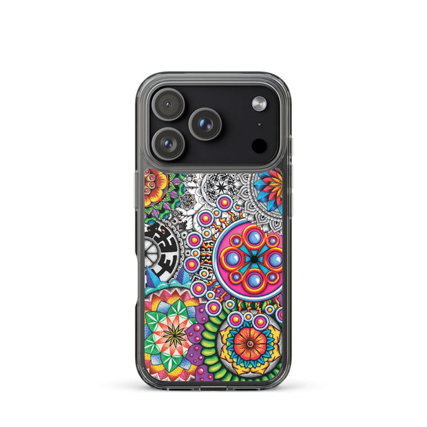 Mandala Collage I Clear Case for iPhone® - Flowstate Apparel