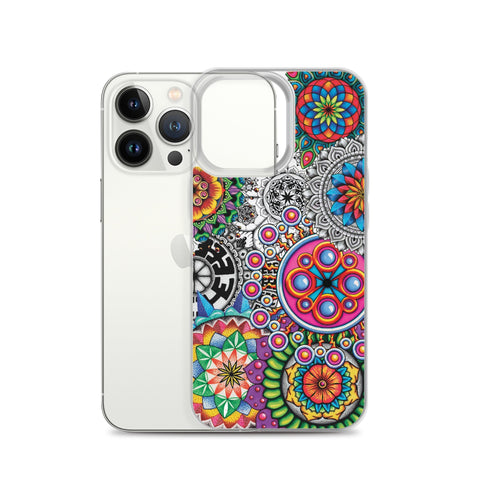 Mandala Collage I Clear Case for iPhone® - Martin K Designs