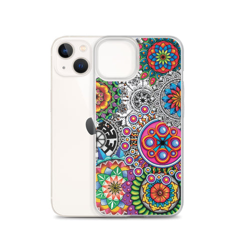 Mandala Collage I Clear Case for iPhone® - Martin K Designs