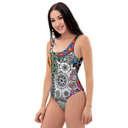 Mandala Collage I One - Piece Swimsuit - Martin K Designs
