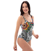 Mandala Collage I One - Piece Swimsuit - Martin K Designs