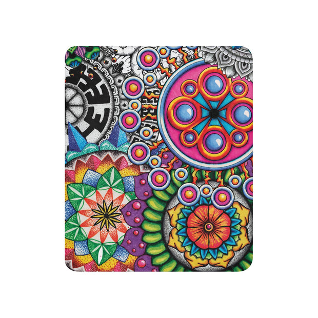 Mandala Collage I Sherpa blanket - Martin K Designs