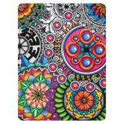 Mandala Collage I Sherpa blanket - Martin K Designs