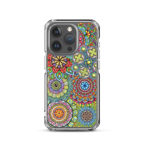 Mandala Collage II Clear Case for iPhone® - Martin K Designs