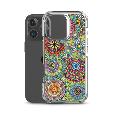 Mandala Collage II Clear Case for iPhone® - Martin K Designs