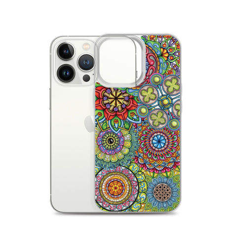 Mandala Collage II Clear Case for iPhone® - Martin K Designs