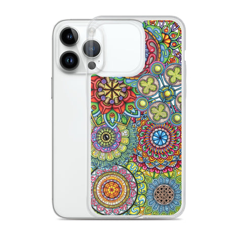 Mandala Collage II Clear Case for iPhone® - Martin K Designs