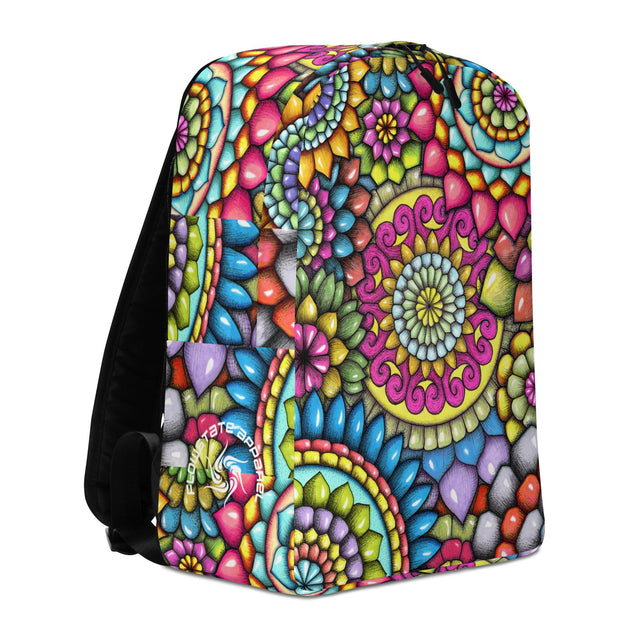 Mandala Collage II Minimalist Backpack - Martin K Designs