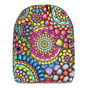 Mandala Collage II Minimalist Backpack - Martin K Designs