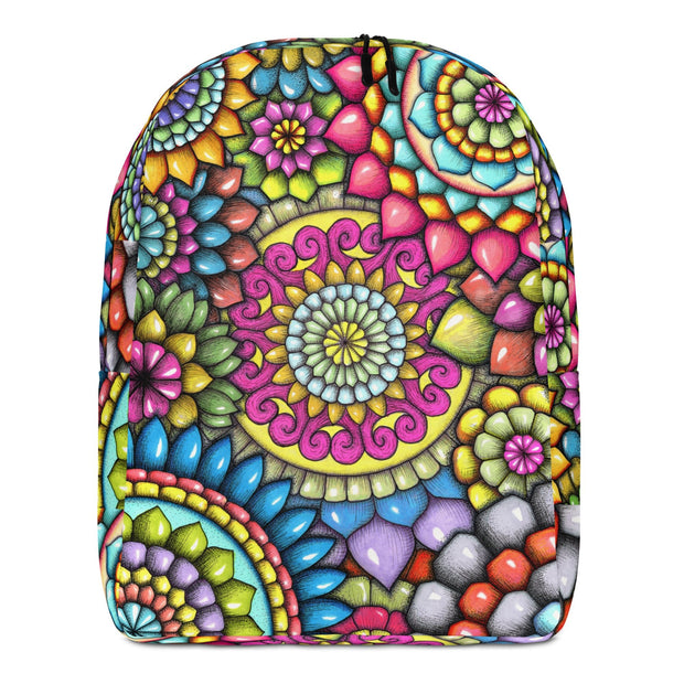 Mandala Collage II Minimalist Backpack - Martin K Designs