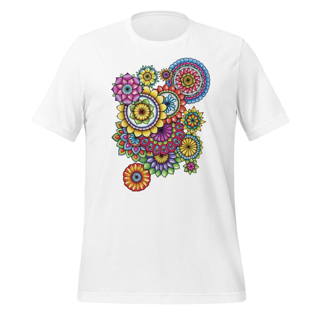 Multi Mandala Unisex Eco t-shirt - Martin K Designs