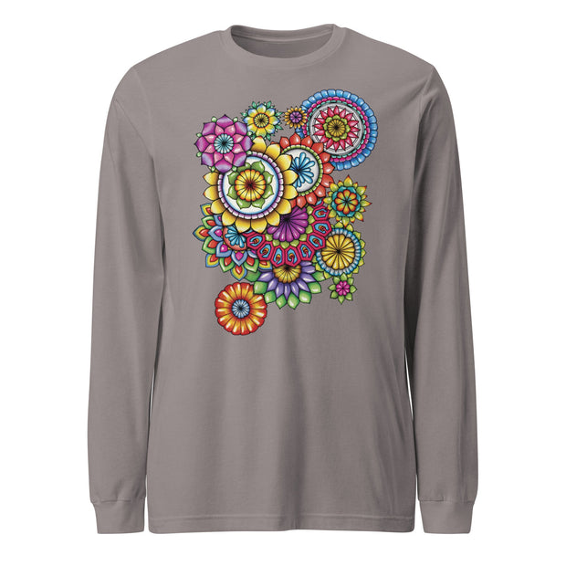 Multi Mandala Unisex Long Sleeve Tee - Martin K Designs