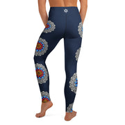 Restful Mandala High Rise Yoga Leggings with Inside Pocket - Martin K Designs