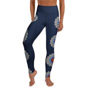 Restful Mandala High Rise Yoga Leggings with Inside Pocket - Martin K Designs