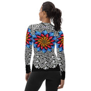 Restful Mandala II Women's Rash Guard - Flowstate Apparel