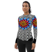Restful Mandala II Women's Rash Guard - Flowstate Apparel