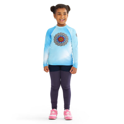 Restful Mandala Kids Rash Guard - Martin K Designs
