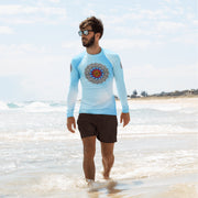 Restful Mandala Men's Rash Guard - Martin K Designs