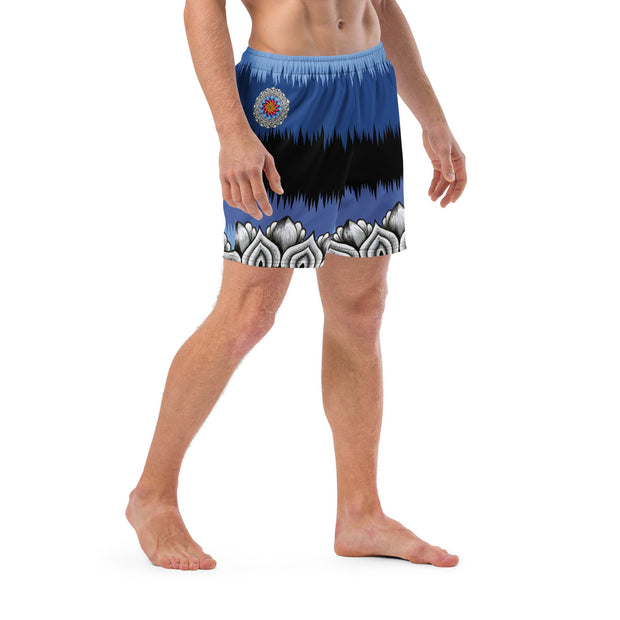 Restful Mandala Recycled Swim Trunks - Martin K Designs