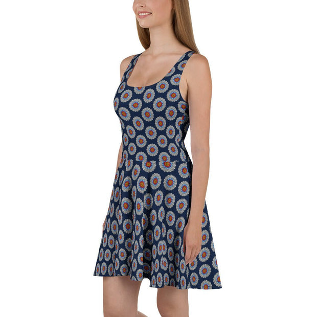 Restful Mandala Skater Dress - Martin K Designs