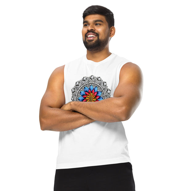 Restful Mandala Unisex Muscle Shirt - Martin K Designs