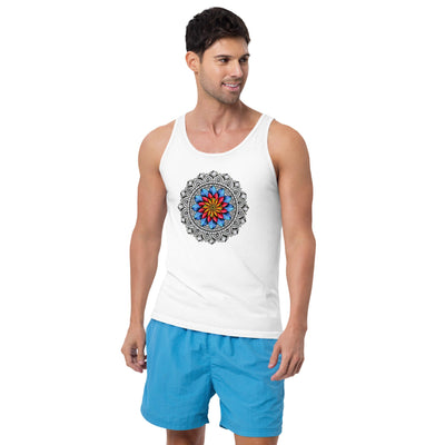Restful Mandala Unisex Tank Top - Martin K Designs
