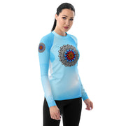 Restful Mandala Women's Rash Guard - Martin K Designs