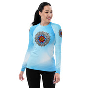 Restful Mandala Women's Rash Guard - Martin K Designs