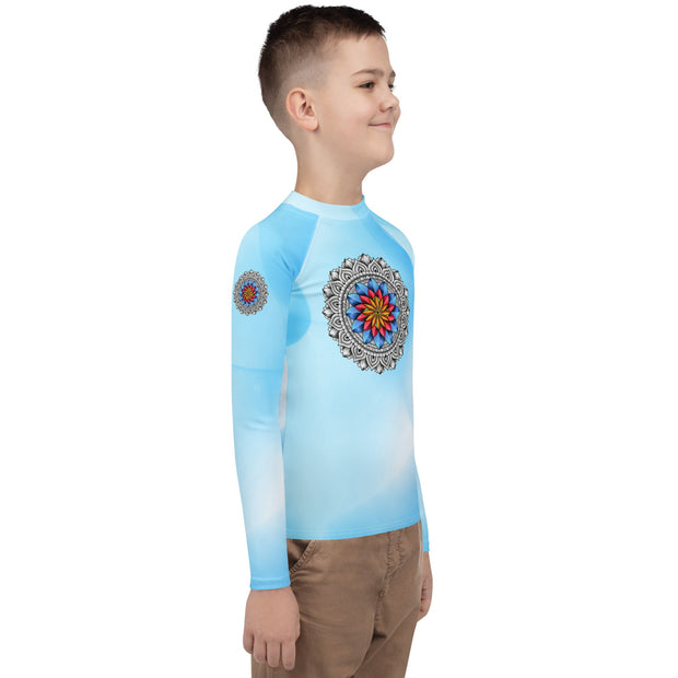 Restful Mandala Youth Rash Guard - Martin K Designs