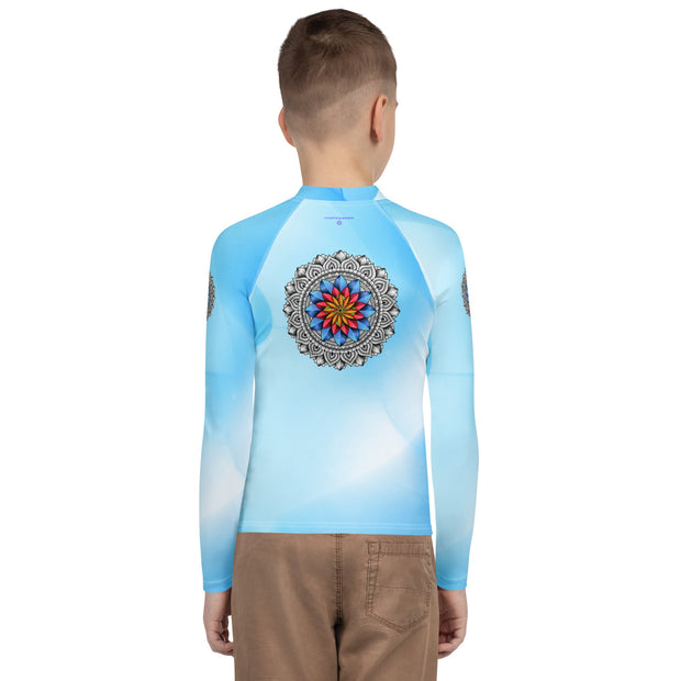 Restful Mandala Youth Rash Guard - Martin K Designs