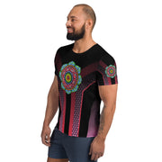 Root Mandala Men's Athletic T-shirt - Martin K Designs