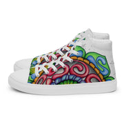 Root Mandala Men’s high top canvas shoes - Martin K Designs